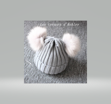 Charger l'image dans la galerie, Mignon Bonnet à double pompons - 5 Nuances - 1 à 3 ans