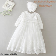 Charger l'image dans la galerie, Robe de Baptême AALIYAH et Son Béguin - 3 mois au 24 mois