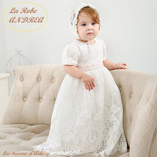 Charger l'image dans la galerie, Robe de Baptême ANDREA et Son Béguin - 3 mois au 24 mois