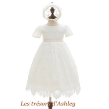Charger l'image dans la galerie, Robe de Baptême ANDREA et Son Béguin - 3 mois au 24 mois