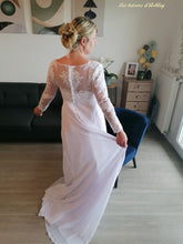 Charger l'image dans la galerie, Robe de Mariée PENELOPE Blanche Pour Futures Mamans - Taille 42 - Collection Elégance 2022 - Modèle d'Expo