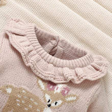 Charger l'image dans la galerie, Combinaison à Pieds en Laine Motif Cerf - Naissance au 9 mois - NOUVEAUTE !!
