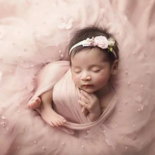Charger l&#39;image dans la galerie, Accessoires Etole Fleurs 3D Perlée et Bandeau Perlé pour Shooting Photo Bébé - 7 Nuances au choix
