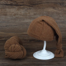 Charger l&#39;image dans la galerie, Accessoires Etole et Bonnet pour Shooting Photo Bébé - 6 Nuances au choix
