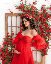 Charger l&#39;image dans la galerie, Robe de maternité Charme pour shooting photo et Baby Shower - Collection Glamour
