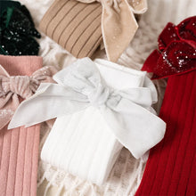 Charger l'image dans la galerie, Chaussettes Hautes De Noël Avec Nœud Pailleté - 0 au 8 ans
