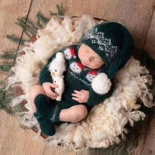 Charger l'image dans la galerie, Ensemble de noël 3 pièces en laine - Barboteuse - Bonnet et Bas - NOUVEAUTE !!
