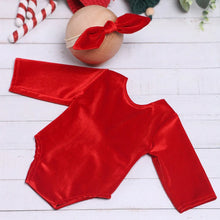 Charger l&#39;image dans la galerie, Ensemble Body Noël  et Son Bandeau Noeud - Rouge ou Vert
