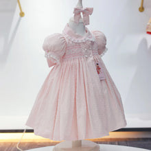 Charger l'image dans la galerie, Robe Cérémonie Smockée et Brodée  AÏNA - 0 au 4 ans
