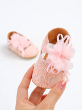 Charger l'image dans la galerie, Chaussure Cérémonie Dentelle et Fleur Tulle - 0 au 18 mois
