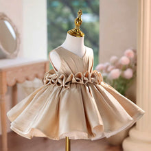 Charger l&#39;image dans la galerie, Robe Cérémonie Styliste ANAÏS Champagne - 2 ans au 14 ans
