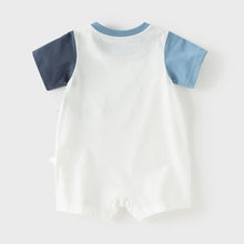 Charger l'image dans la galerie, Barboteuse Combi Short Requin - 0 mois au 24 mois - Marque D.B
