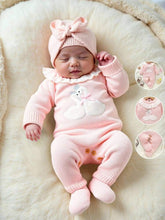 Charger l'image dans la galerie, Combinaison à Pieds en Laine Rose - Naissance au 9 mois - NOUVEAUTE !!
