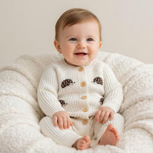Charger l'image dans la galerie, Combinaison Longue en Laine Beige Motif Hérisson - Naissance au 18 mois - NOUVEAUTE !!
