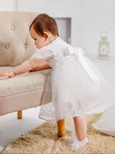Charger l'image dans la galerie, Robe de Baptême Longueur Genoux SOPHIE - 3 mois au 24 mois
