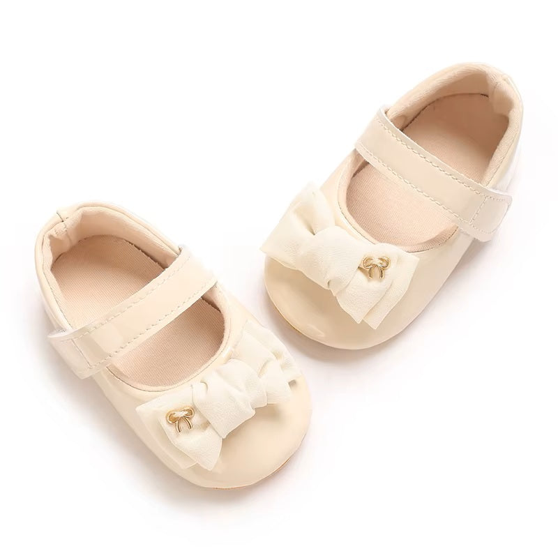 Chaussure Cérémonie Mary Jane 0 au 18 mois - 2 Nuances Blanc ou Beige