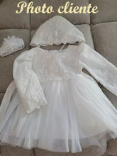 Charger l&#39;image dans la galerie, Robe de Baptême AALIYAH et Son Béguin - 3 mois au 24 mois
