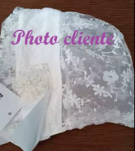 Charger l&#39;image dans la galerie, Béguin de Baptême en Dentelle Noeud Satin - Blanc ou Champagne
