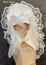 Charger l&#39;image dans la galerie, Chausson de Baptême ou de Cérémonie - Dentelle - 0 au 18 mois - 2 Nuances Blanc ou Rose
