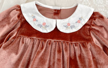 Charger l'image dans la galerie, Robe Velours Mauve ou Vieux Rose - 2 ans au 6 ans

