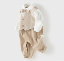 Charger l'image dans la galerie, Combinaison Elégante Gilet Beige - 6 mois au 24 mois - Marque D.B.
