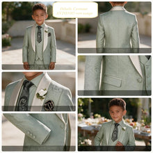 Charger l'image dans la galerie, Costume 3 pièces Veste Gilet et Pantalon - ANTONIO Bleu Ciel - 2 ans au 16 ans
