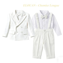 Charger l'image dans la galerie, Costume 3 pièces Veste Chemise et Pantalon Bretelles - ELOUAN - Collection Elégance - 6 mois au 4 ans
