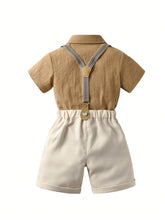 Charger l'image dans la galerie, Ensemble 2 pièces Chemise et Short - LOEN - Collection Elégance - 6 mois au 6 ans
