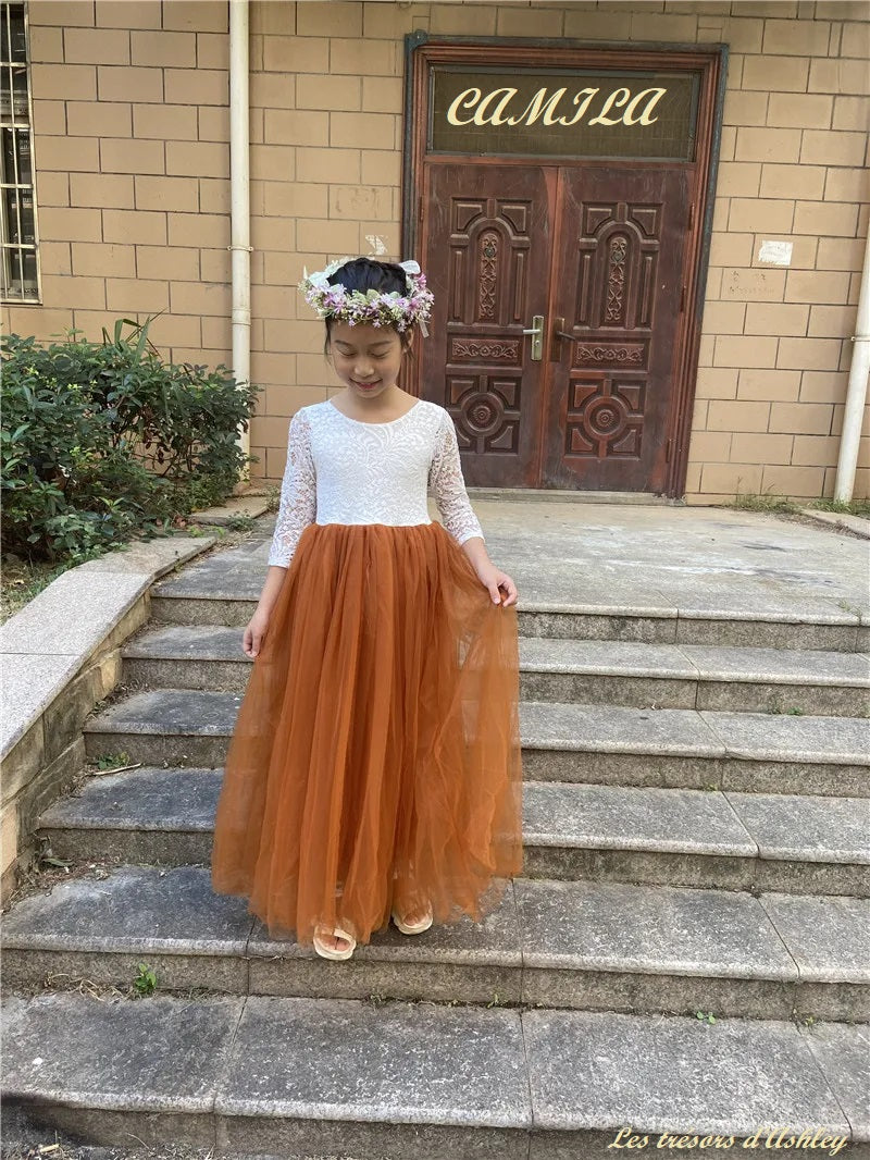 Robe Fille Robe Longue Jaune Boheme Robe De Cérémonie Longue