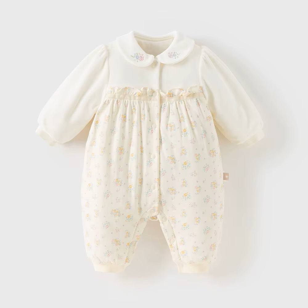 Combinaison Longue Motif Floral - Naissance au 24 mois - Marque D.B. NOUVEAUTE !!!