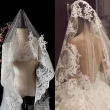 Charger l'image dans la galerie, Mantille Voile de Mariée Cathédrale
