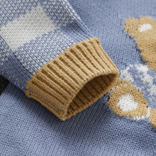Charger l'image dans la galerie, Combinaison en Laine Motif Jacquard Ourson - 3 mois au 18 mois - NOUVEAUTE !!
