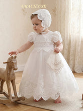 Charger l'image dans la galerie, Robe de Baptême Longueur Chevilles GRACIEUSE - 3 mois au 24 mois
