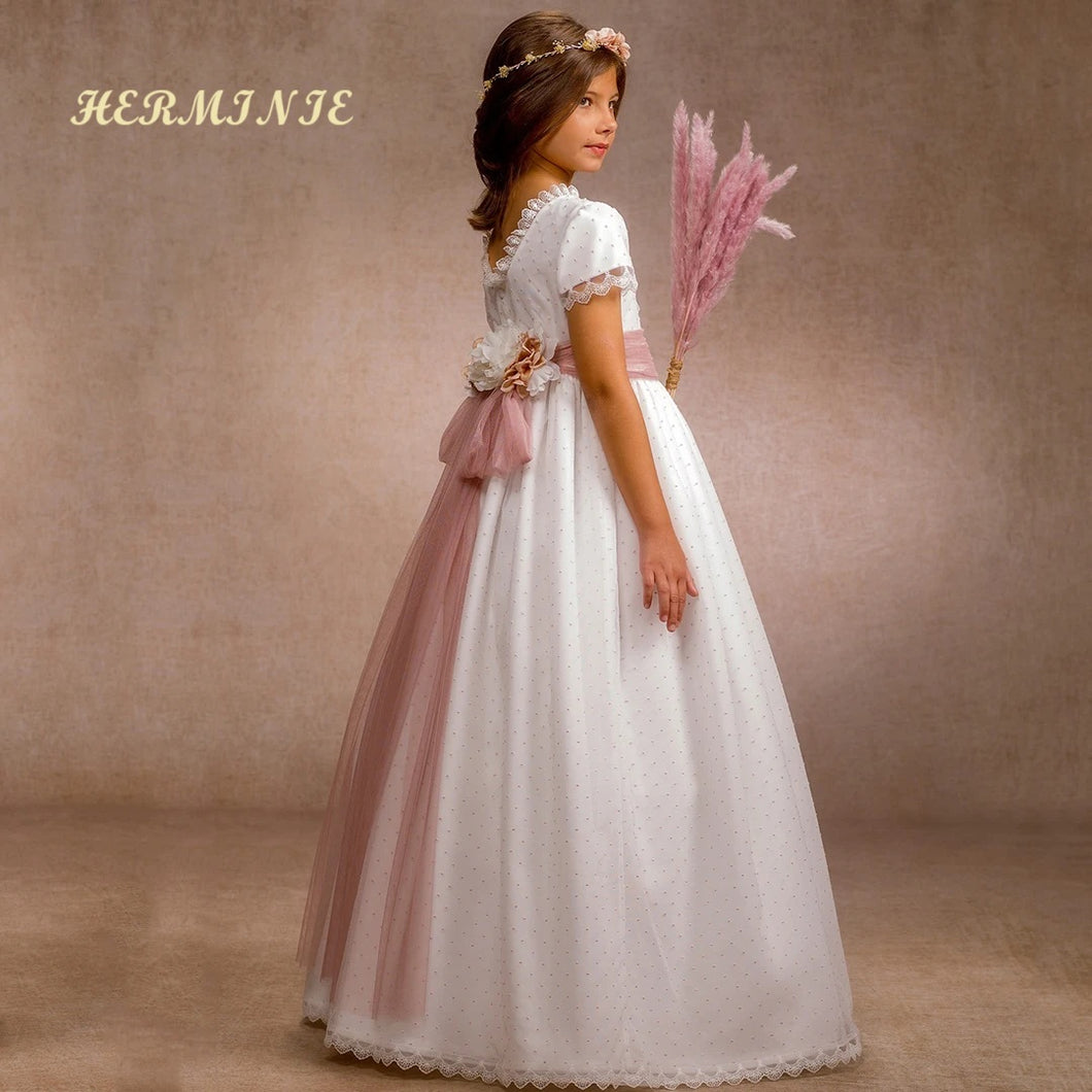 HERMINIE- Collection Bohème Elégance - 3 mois au 14 ans - Marque Styliste Teressa N