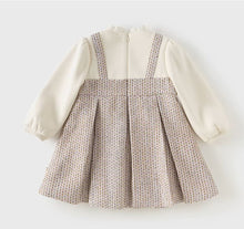 Charger l'image dans la galerie, Robe en Tweed Lilas avec Doublure polaire - 6 mois au 9 ans - Marque D.B.
