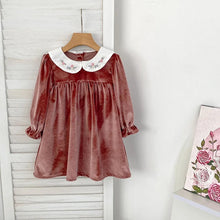 Charger l'image dans la galerie, Robe Velours Mauve ou Vieux Rose - 2 ans au 6 ans
