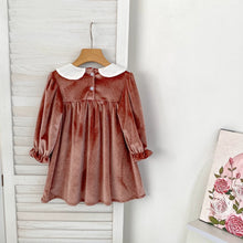 Charger l'image dans la galerie, Robe Velours Mauve ou Vieux Rose - 2 ans au 6 ans
