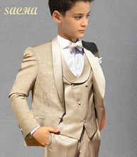 Charger l&#39;image dans la galerie, Costume 3 pièces Veste Gilet et Pantalon - SACHA Champagne Clair - 2 ans au 16 ans
