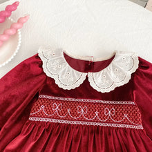 Charger l'image dans la galerie, Robe Velours Bordeaux - 2 ans au 6 ans

