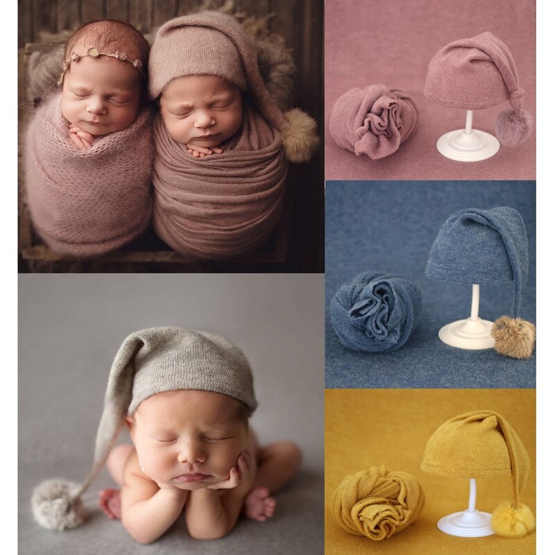 Bonnet et étole - Accessoires Photo pour Bébé - Les trésors d'Ashley