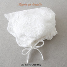 Charger l&#39;image dans la galerie, La Robe de Baptême AALIYAH et Son Béguin - 3 mois au 24 mois
