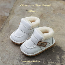 Charger l&#39;image dans la galerie, Chaussure Boot Fourré en Cuir - 6 mois au 3 ans - PROMOTION !!!
